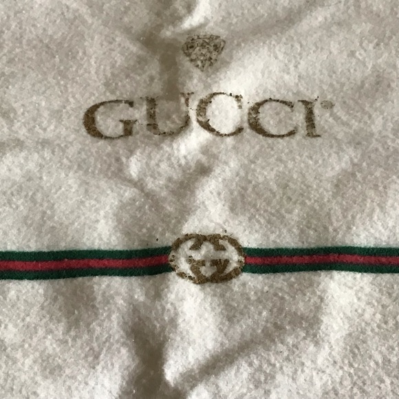 Gucci Authentic Drawstring 100% Cotton Dustbag with Signature Brass GG Balls - Picture 6 of 14